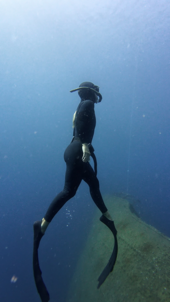 FREE DIVER IN LANZAROTE